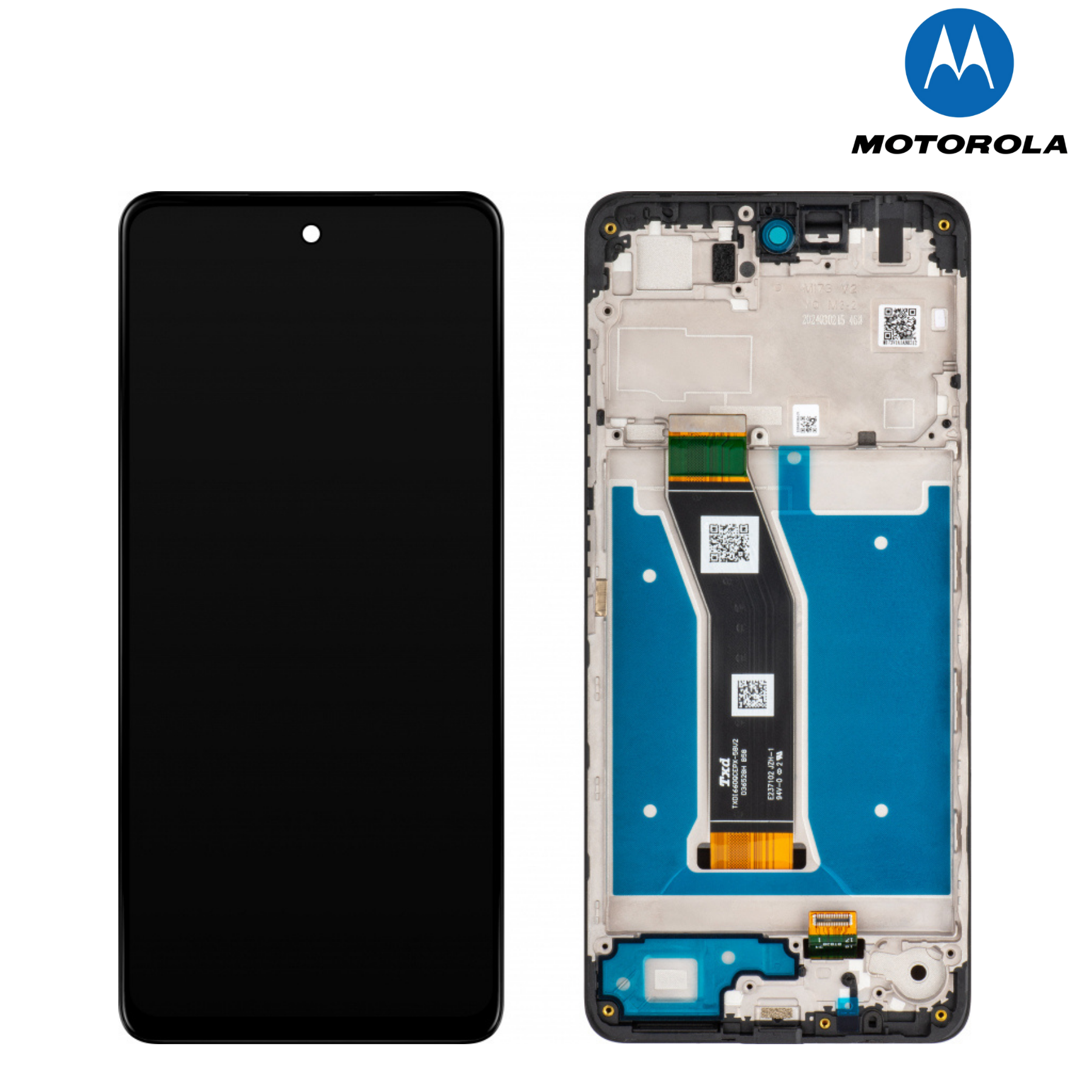 Motorola Moto E7 Plus Black Service Pack LCD